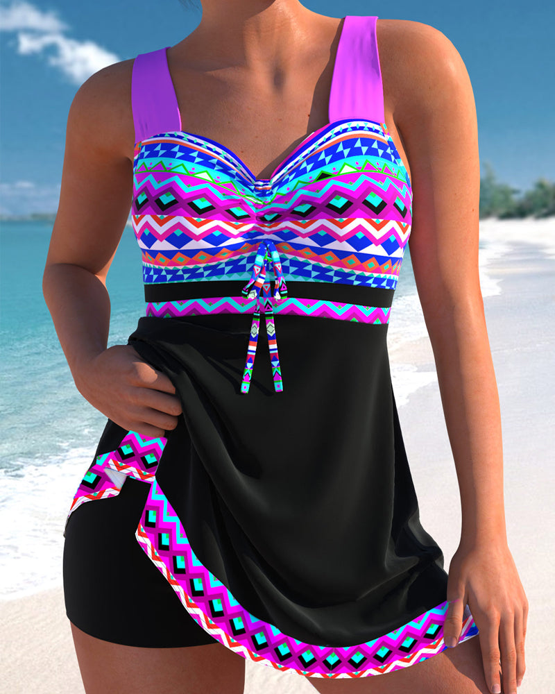 Levoire | Maillot De Bain Avec Lacets Et Motif Rayé 2XL