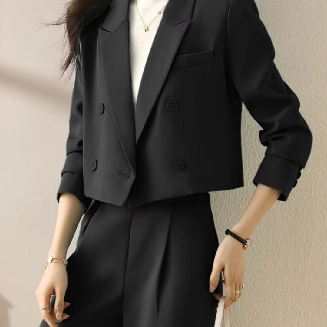 Levoire | Manteau Court Élégant Noir