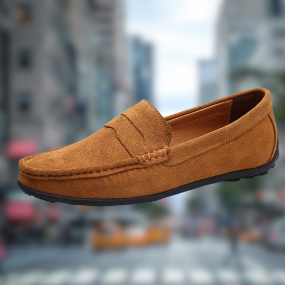 Levoire | Mocassin effet cuir suédé Marrone clair