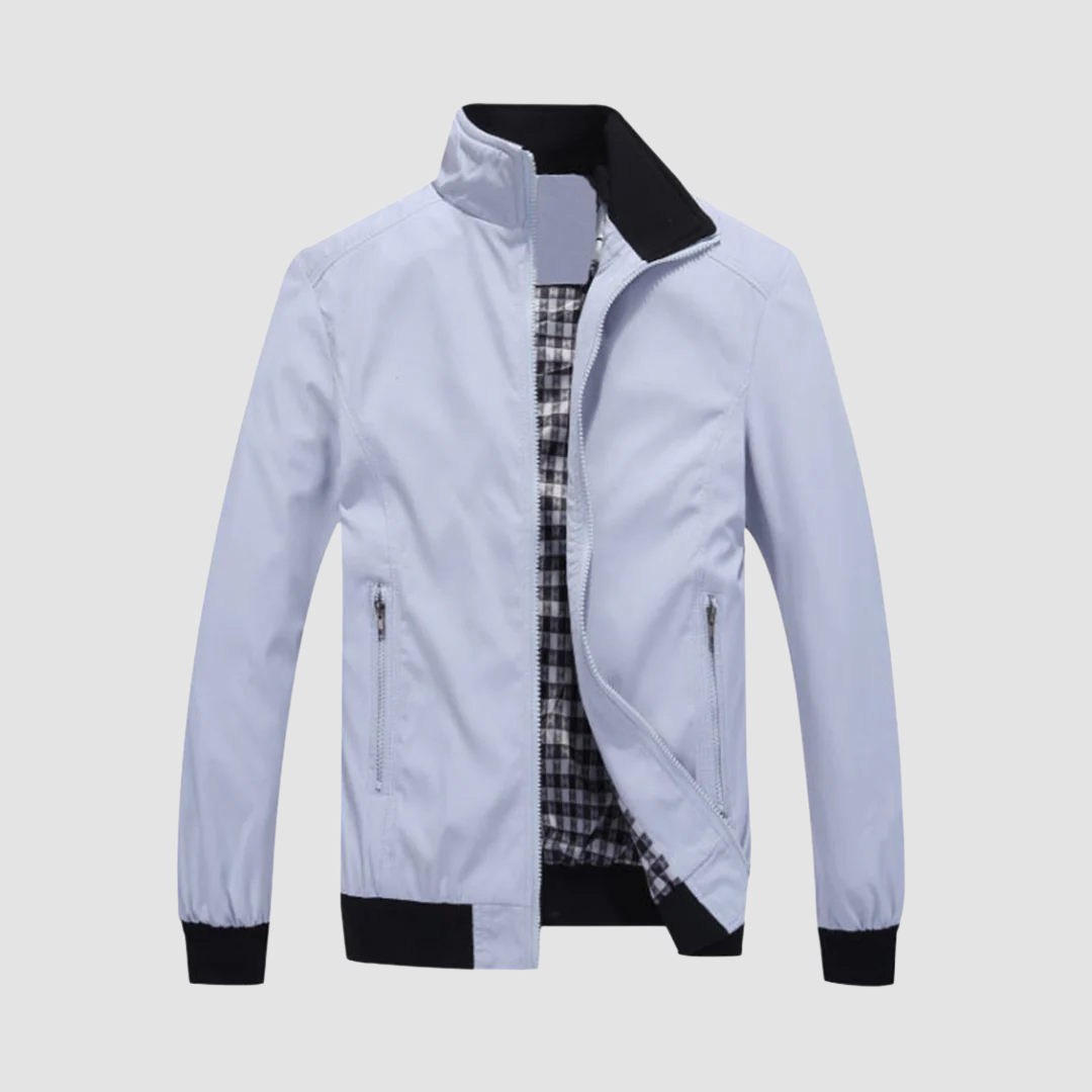 Levoire | Veste Bomber Avec Poches Pour Hommes Blanc