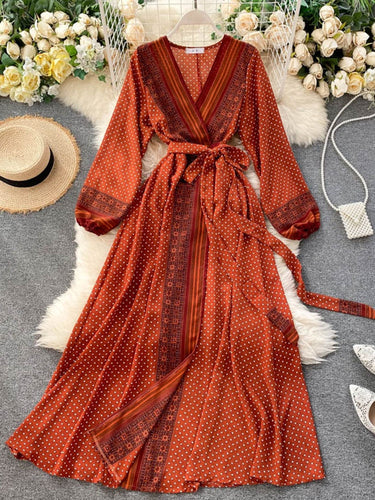 Levoire | Robe À Lacets En Chiffon Rétro