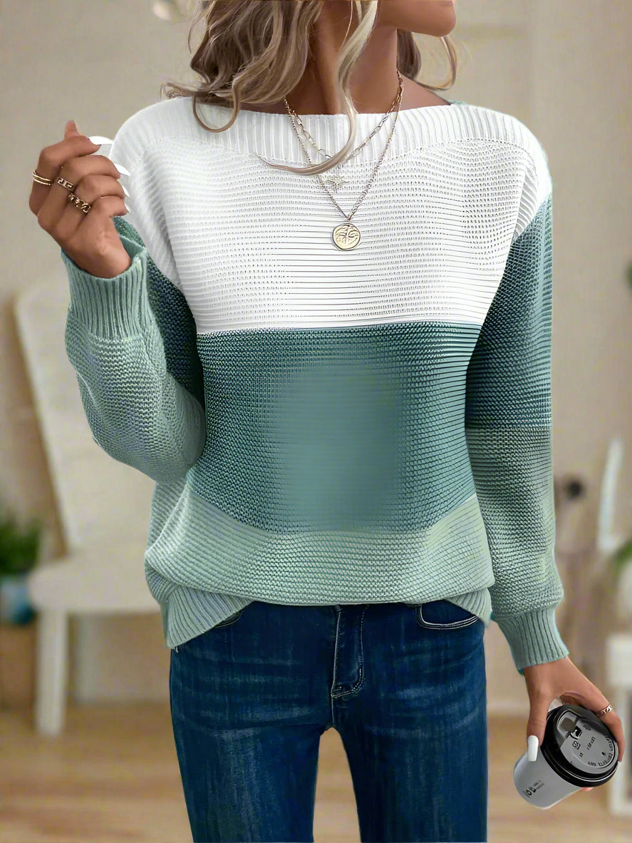 Levoire | Sweatshirt Pour Femmes Avec Un Motif Tricolore Distinctif
