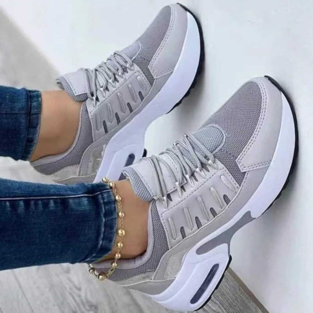 Levoire | Baskets À Lacets Élégantes Pour - Femmes - Respirantes Gris