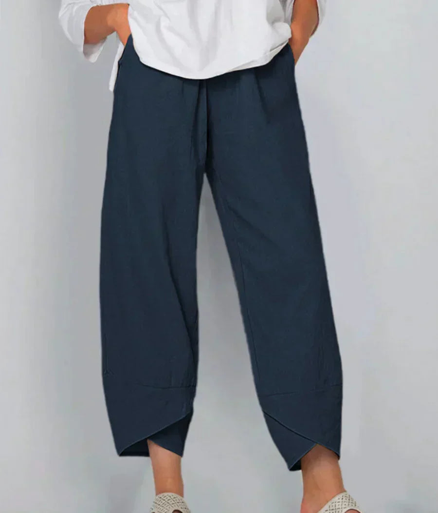 Levoire | Élégant Chic Confortable Pantalons Avec Manchon À La Mode Bleu