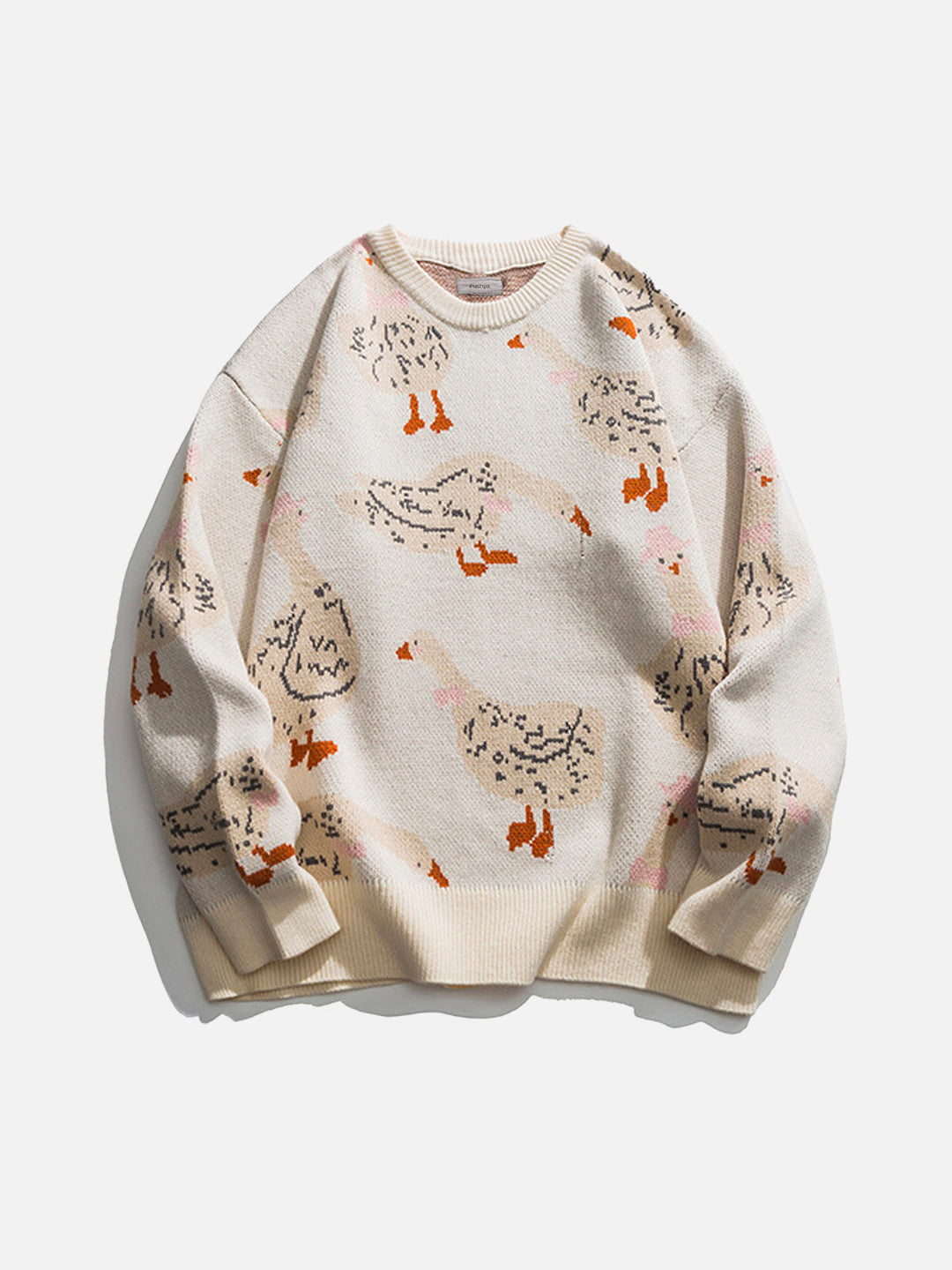 Levoire | Pull, avec un petit imprimé canard Beige