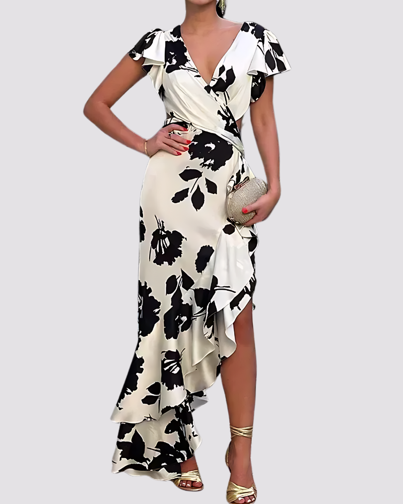 Levoire | Robe À Imprimé Fleuri Blanc