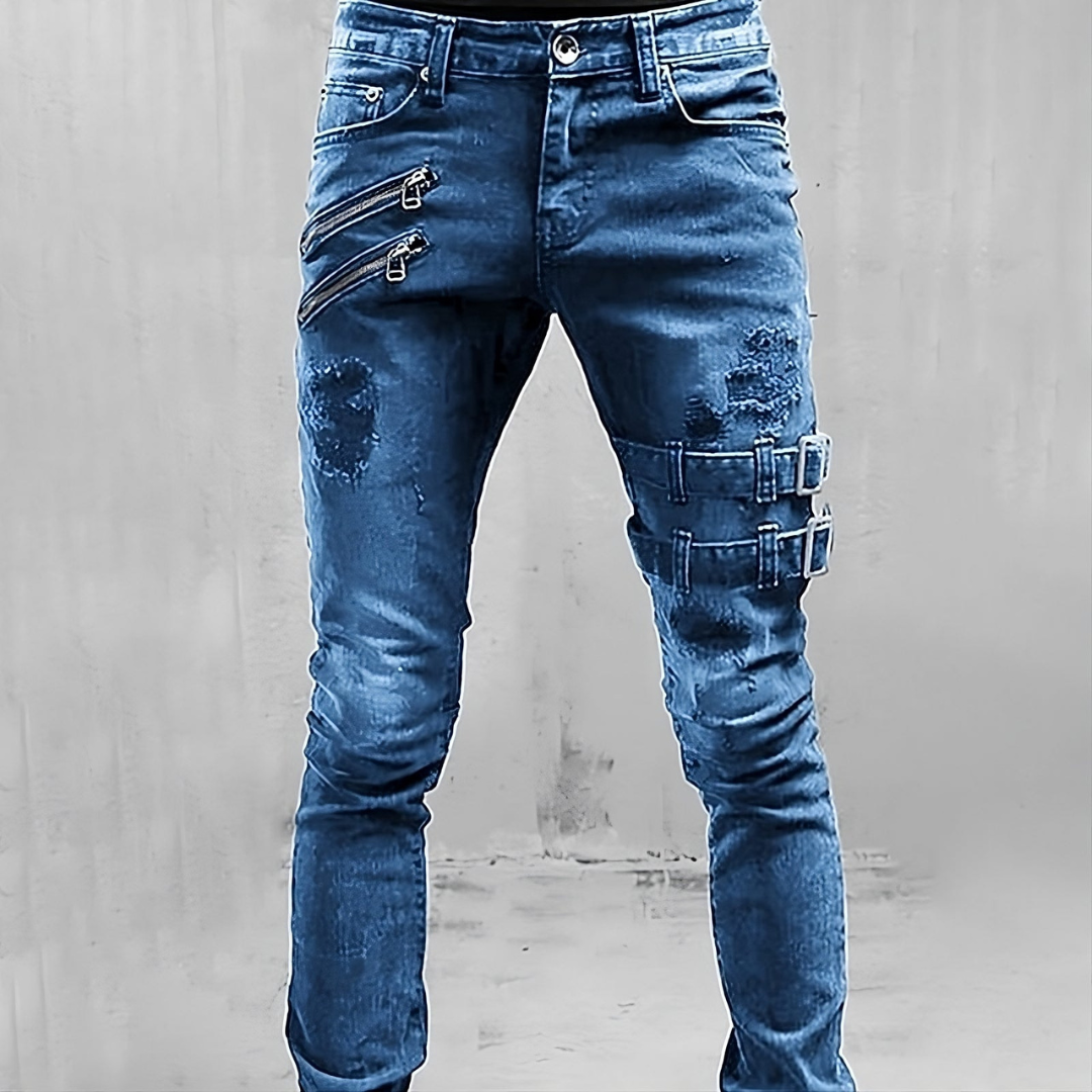 Levoire | Jeans En Denim Pour Hommes Bleu