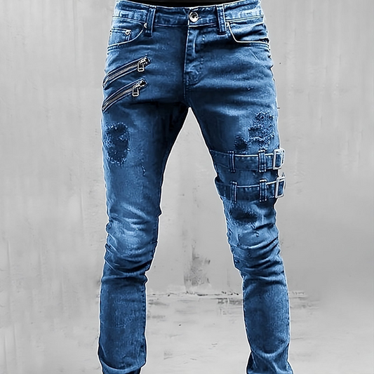 Levoire | Jeans En Denim Pour Hommes Bleu