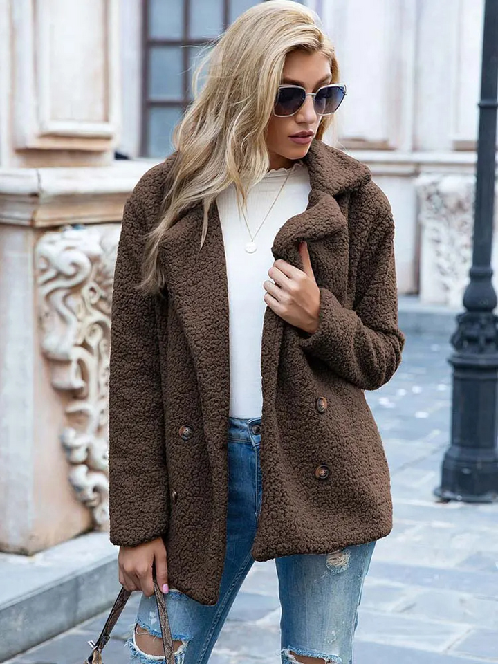 Levoire | Veste Teddy Chaude Et Tendance Braun