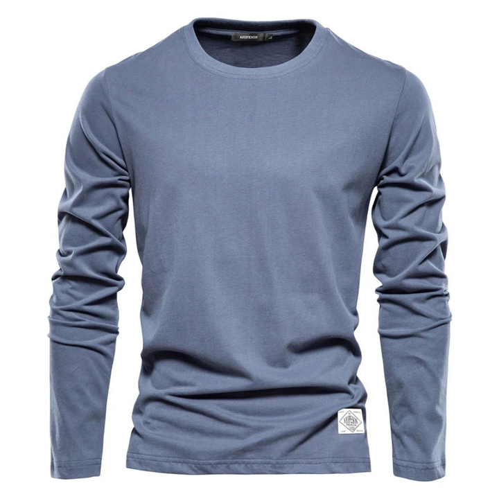 Levoire | T-Shirt Classique À Manches Longues Bleu clair