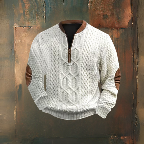 Levoire | Pull À Impression Texte Rétro Western Pour Hommes