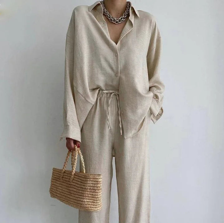 Levoire | Rentoo Chic Ensemble Deux Pièces Beige
