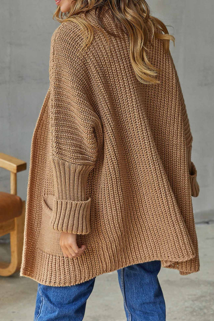 Levoire | Gilet Long À Ouverture Frontale Avec Fermeture À Nœud Pour Un Style Simple Chameau