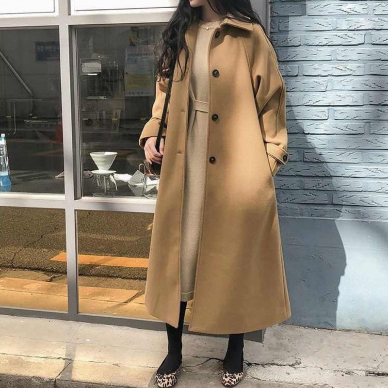 Levoire | Manteau Long FR Femmes FR Le Look Hiver Parfait Khaki