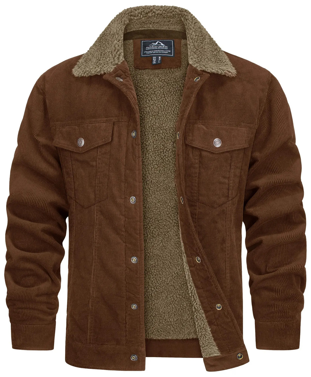 Levoire | Veste pour hommes chaude pour les mois froids Braun