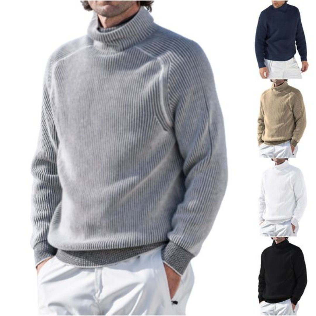 Levoire | Pull À Col Montant Confortable Pour Hommes