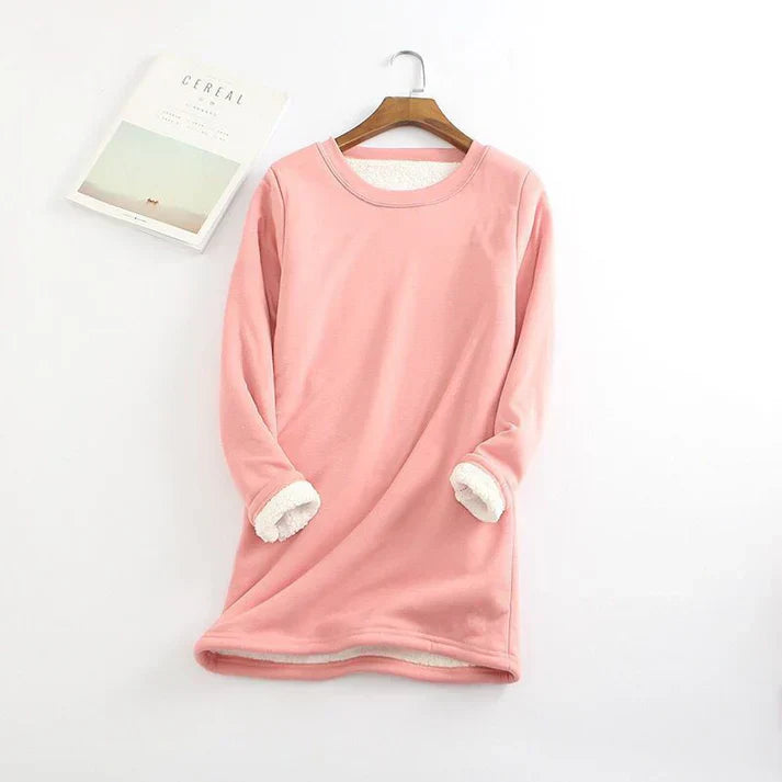 Levoire | Femme Tricot Avec Doublure En Polaire Rosa