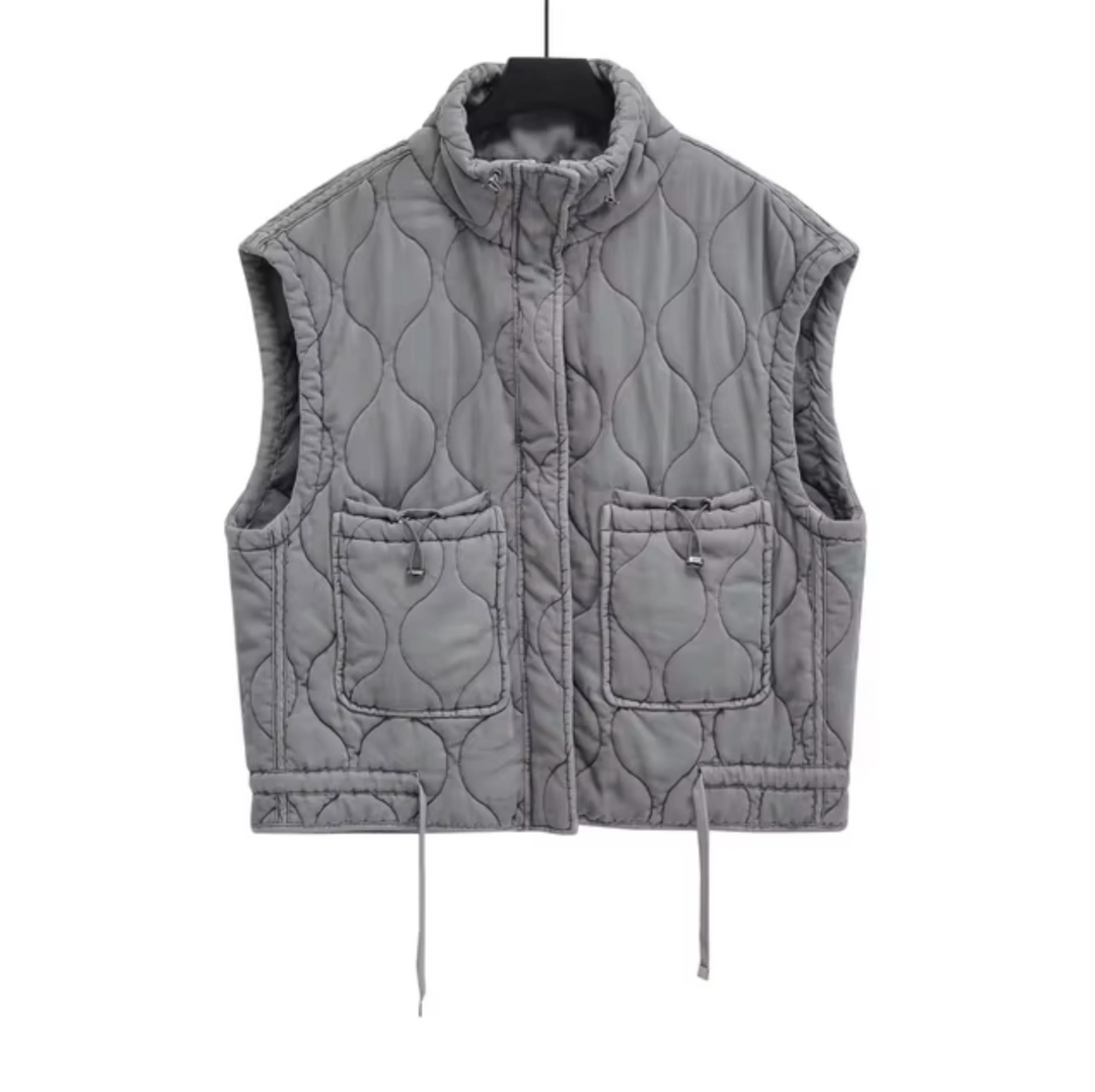 Levoire | Gilet Sans Manches En Coton Gris