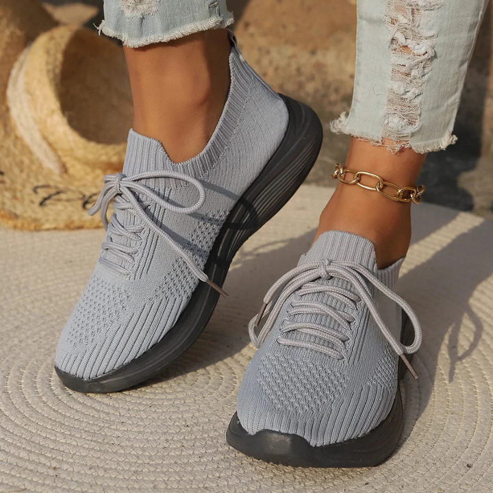 Levoire | Baskets Décontractées Et Respirantes Pour - Femmes - Lacets Gris