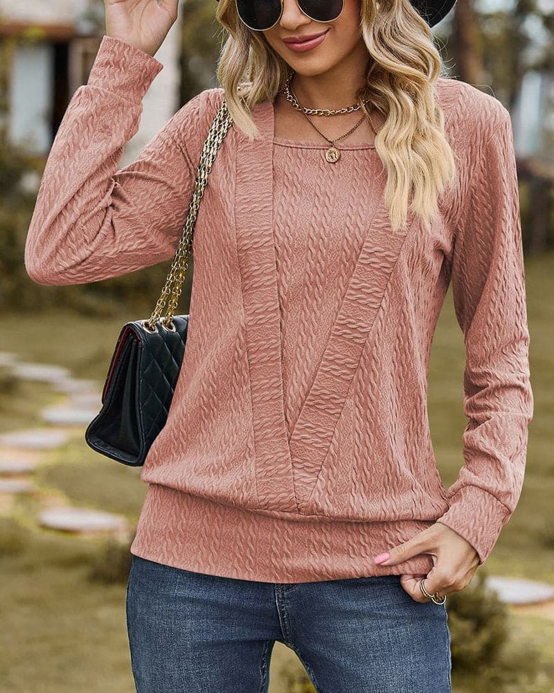 Levoire | Chemise À Manches Longues Pour Automne Et Printemps Rose