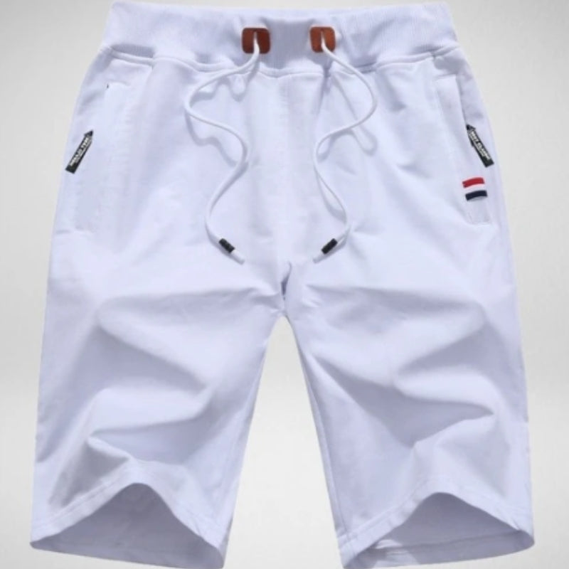 Levoire | Shorts Ajustables En Cordon Avec Poches Blanc