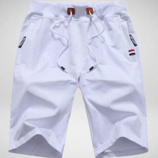 Levoire | Shorts Ajustables En Cordon Avec Poches Blanc