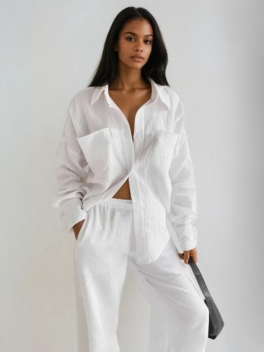 Levoire | Vêtement Minimaliste En Coton & Pantalon Ensemble Compatible