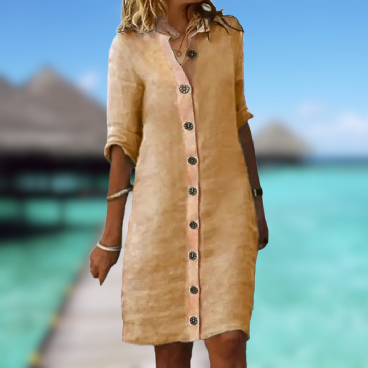 Levoire | Robe longue d'été Beige