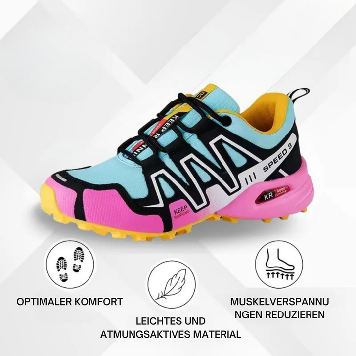 Levoire | Chaussures De Randonnée Orthopédiques Pour Femmes Turquoise-Rose