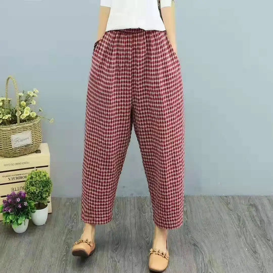 Levoire | Été À Carreaux Mode Pantalons Styles 1 M
