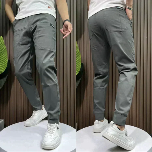 Levoire | Pantalons cargo élastiques Gris