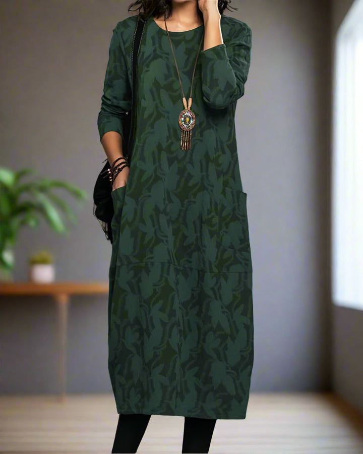 Levoire | Robe À Manches Longues, Avec Imprimé Accrocheur Et Poches Confortables