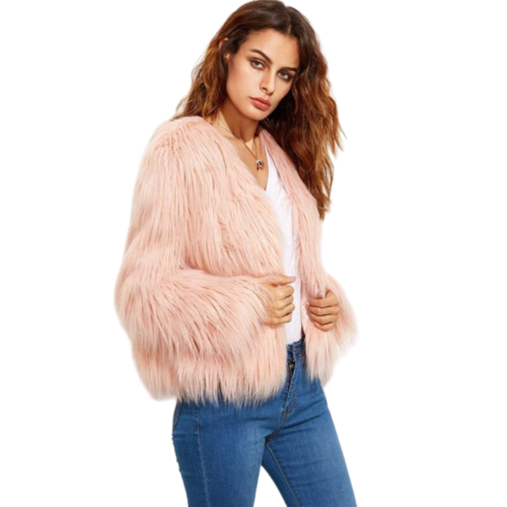 Levoire | Manteau En Fausse Fourrure Pour Femmes Chic Rosa