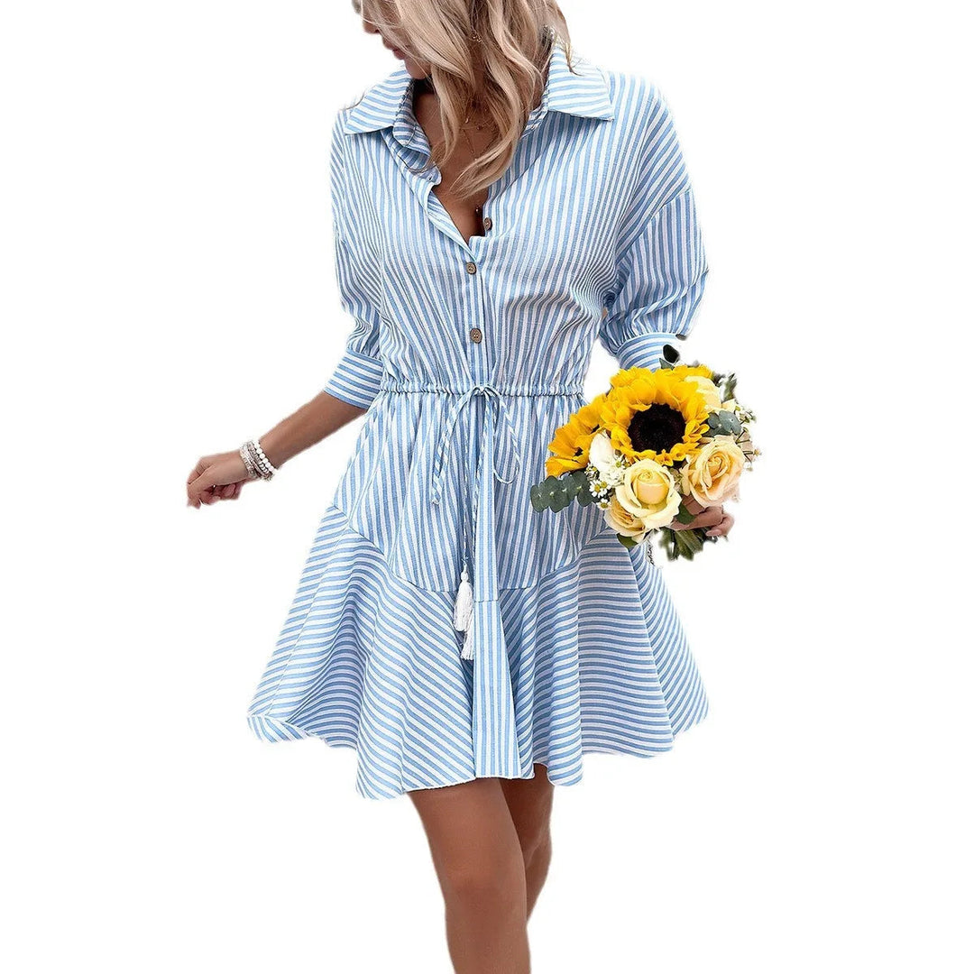 Levoire | Robe D'Été Boho Courte Pour Femmes, Décontractée, Liste De Boutons