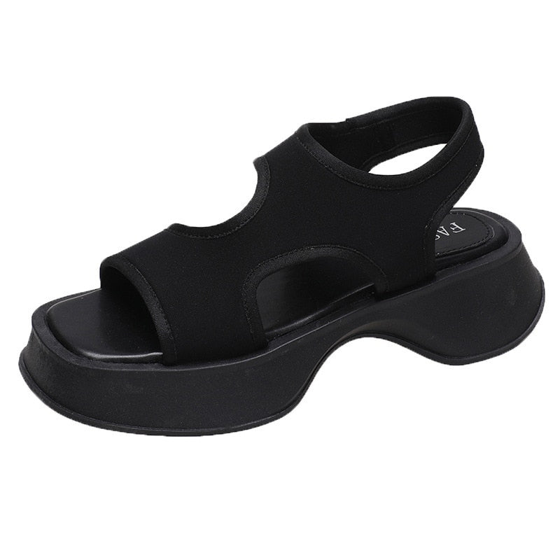 Levoire | Sandales Plates Pour Femmes Noir