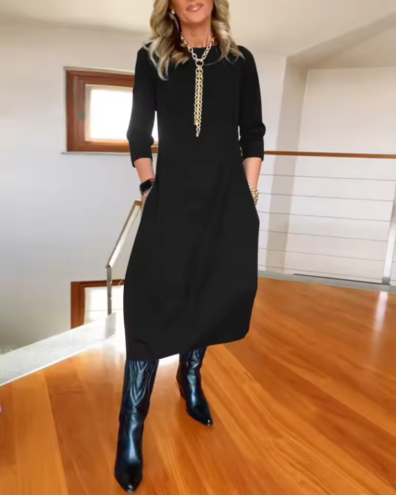 Levoire | Robe Élégante et Confortable Chic Pour Femmes Noir