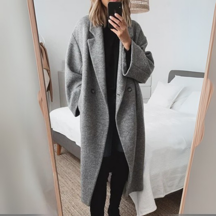 Levoire | Manteau Élégant Avec Coupe Cintrée Gris
