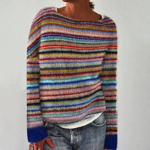 Levoire | Pull Long À Rayures Élégantes