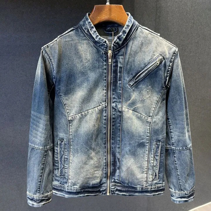 Levoire | Veste En Jean Pour Hommes Bleu