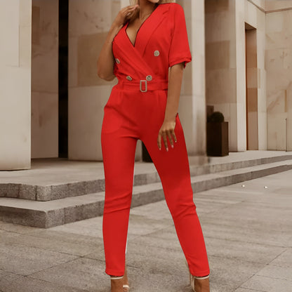 Levoire | Jumpsuit Chic Pour Femmes Pour Des Occasions Spéciales Rot