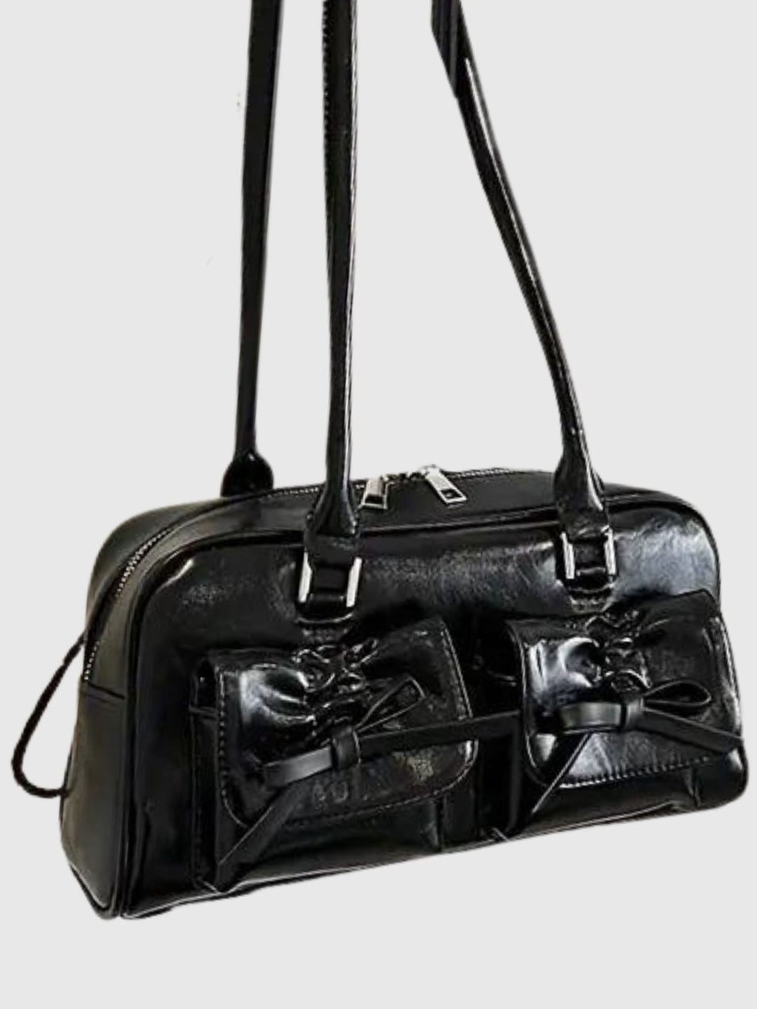 Levoire | Sac À Épaule Quotidien Avec Décoration En Nœud Noir