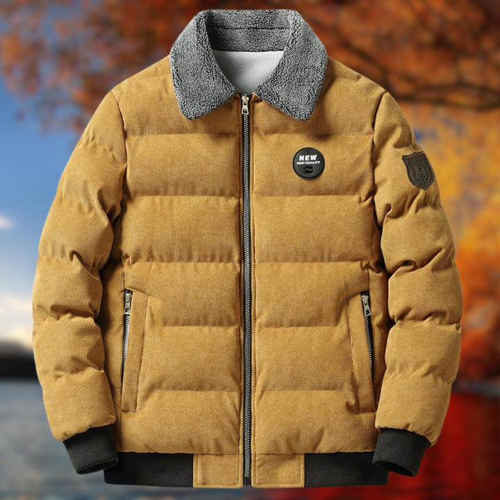 Levoire | Veste chaude et confortable Jaune Orange