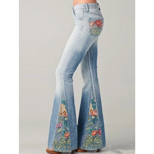 Levoire | Jeans à jambes larges pour femmes chic