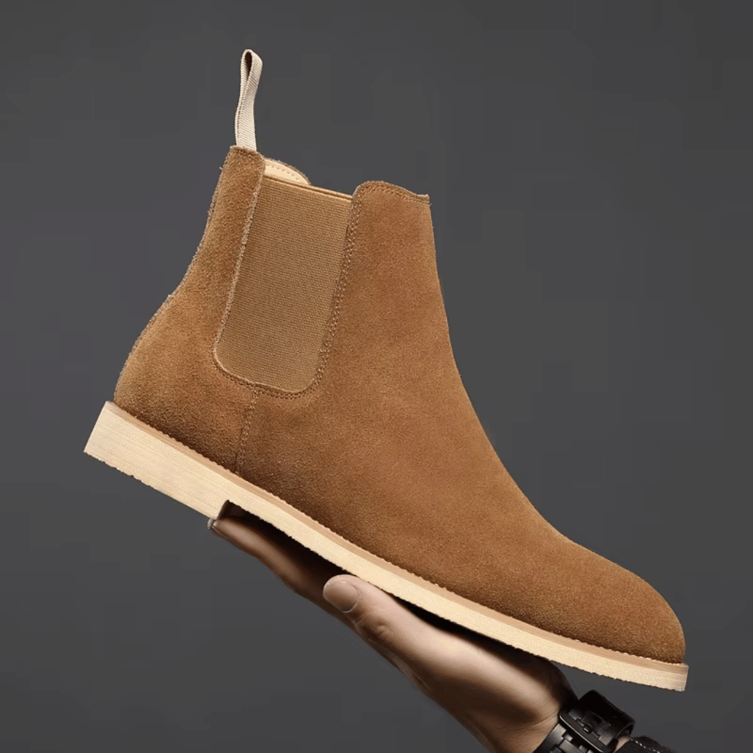 Levoire | Cuir de nappan Bottes confortables Marron clair