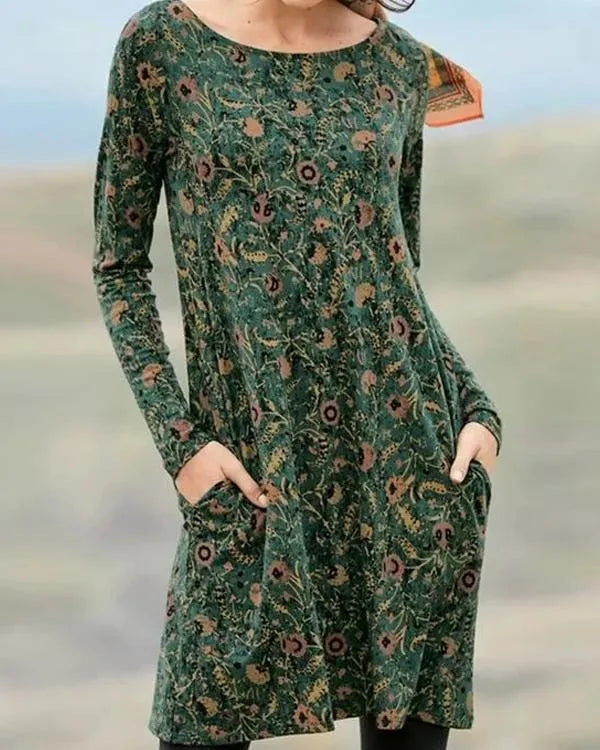 Levoire | Moderne et stylé robe d'hiver Vert
