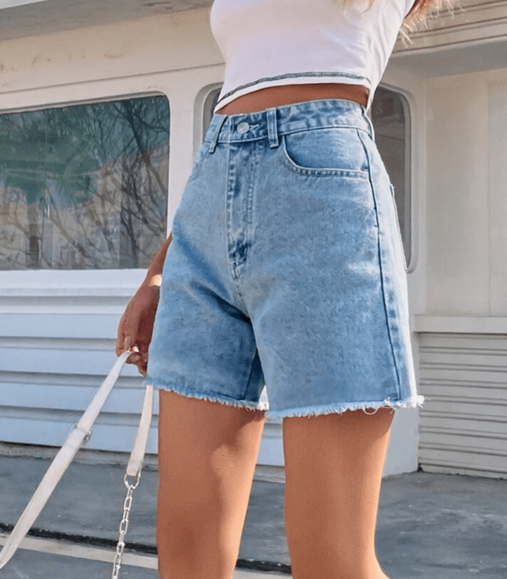 Levoire | Shorts En Denim Luxueux Avec Fins Effilés