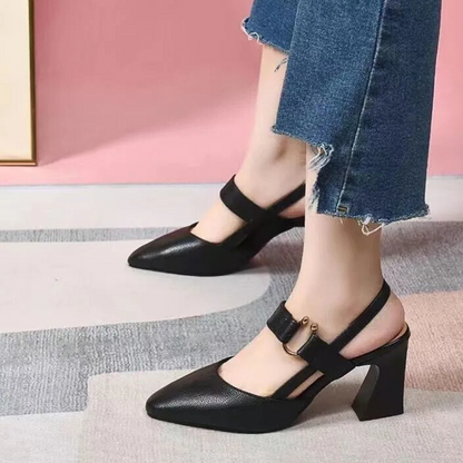 Levoire | Talon plat formel et élégant Nero