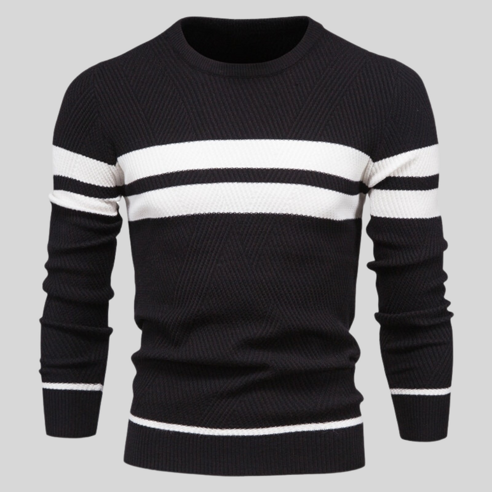 Levoire | Pull en coton plus chaud Noir