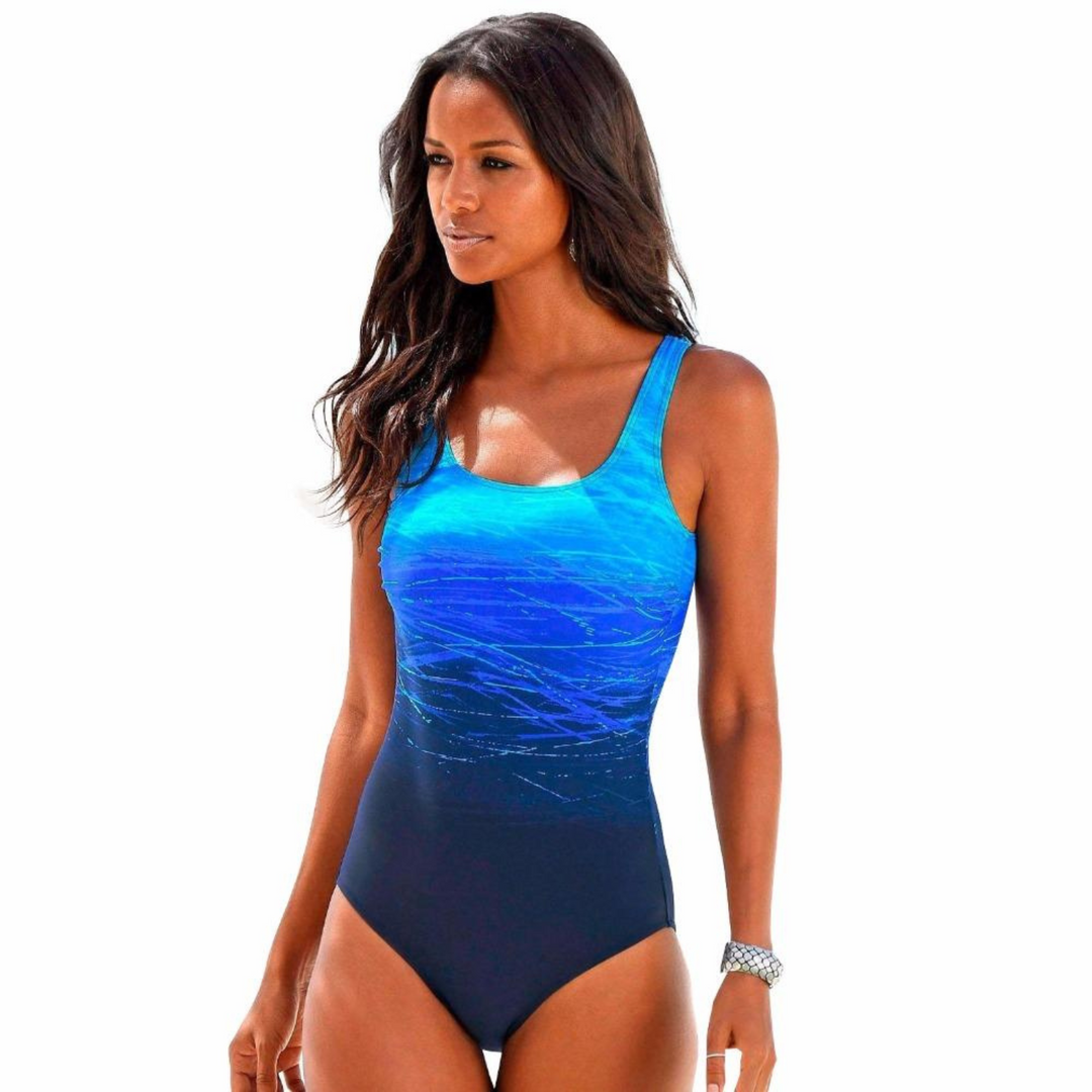 Levoire | Femme Sportif Maillot de Bain Mode Élégante pour Femmes Bleu