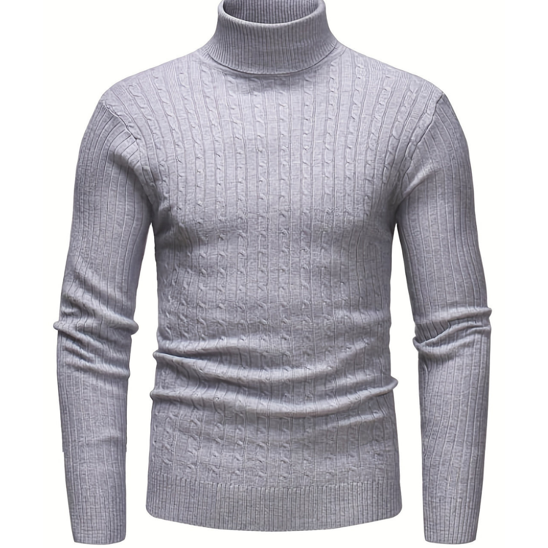 Levoire | Pull à col roulé pour hommes chaud Gris